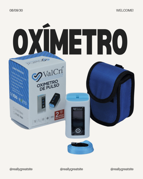 Oxímetro de pulso Valcri PC-60E