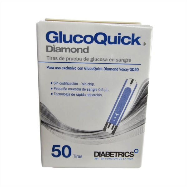 Tirillas Glucoquick Diamond (GD50)