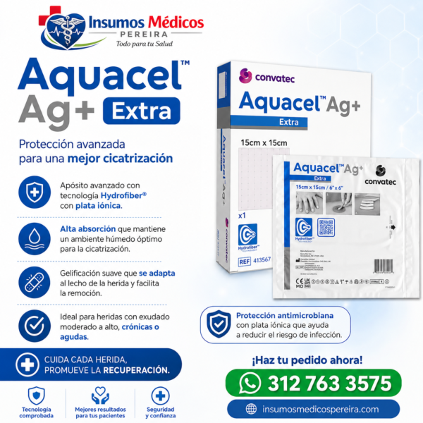 Publicidad médica de Aquacel Ag+ Aquacel ag+ extra