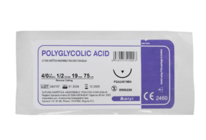 Sutura absorbible acido Polyglycolico