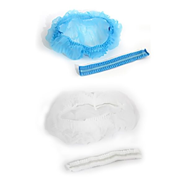 Gorro oruga x 100 unidades. Blanco - Azul